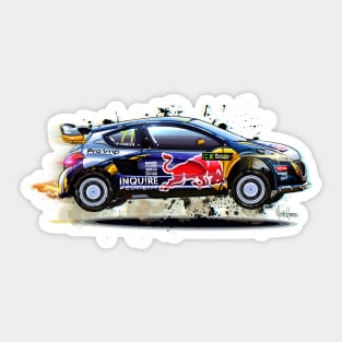 Kevin Hansen's Peugeot 208 RX - Illustration Sticker